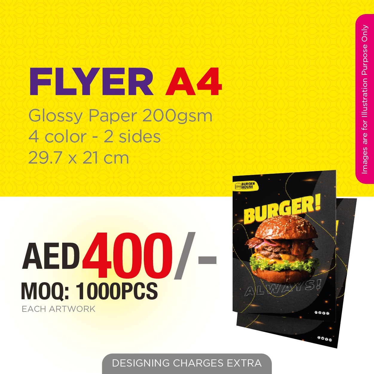 A4 Flyer Printing UAE | Premium Double-Sided Flyers